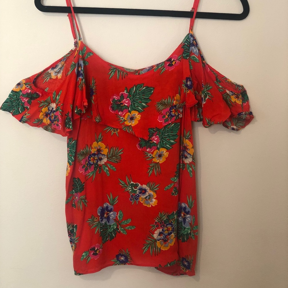 Old Navy off-the-shoulder floral top